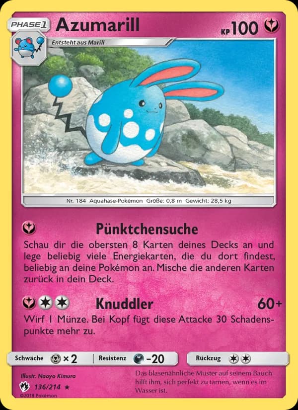 Azumarill card in German