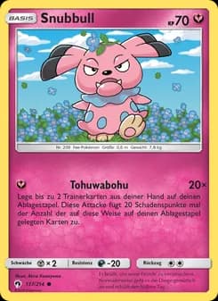 Snubbull card in German