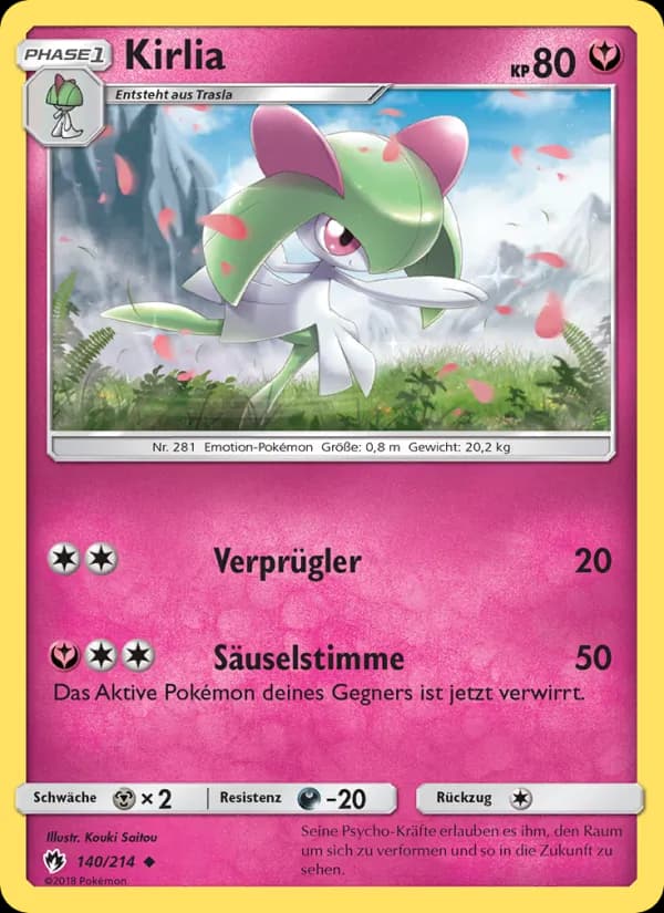 Kirlia card in German