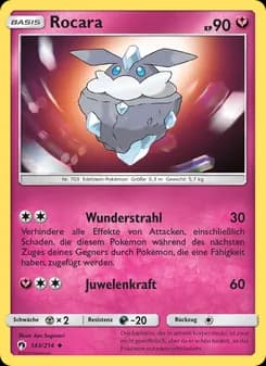 Rocara card in German
