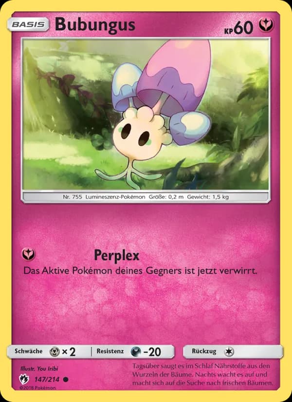Bubungus card in German