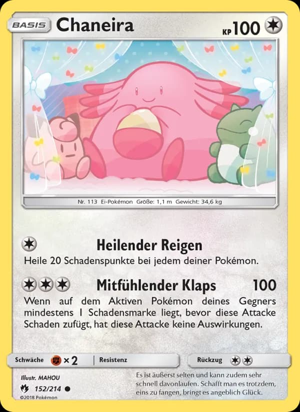 Chaneira card in German