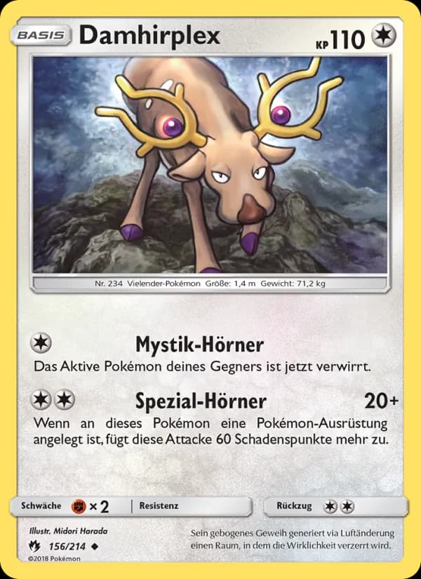 Damhirplex card in German