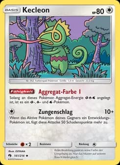 Kecleon card in German