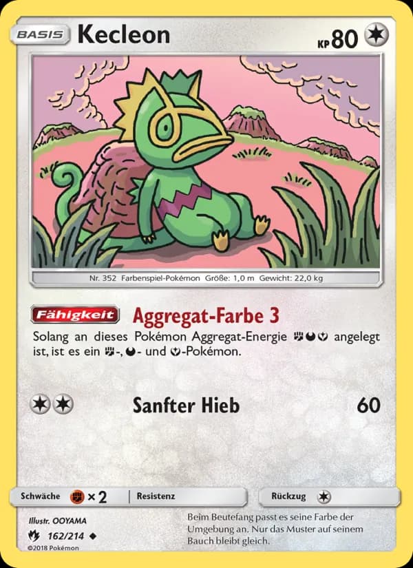 Kecleon card in German