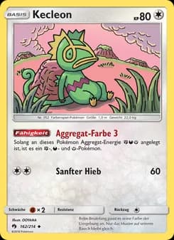 Kecleon card in German