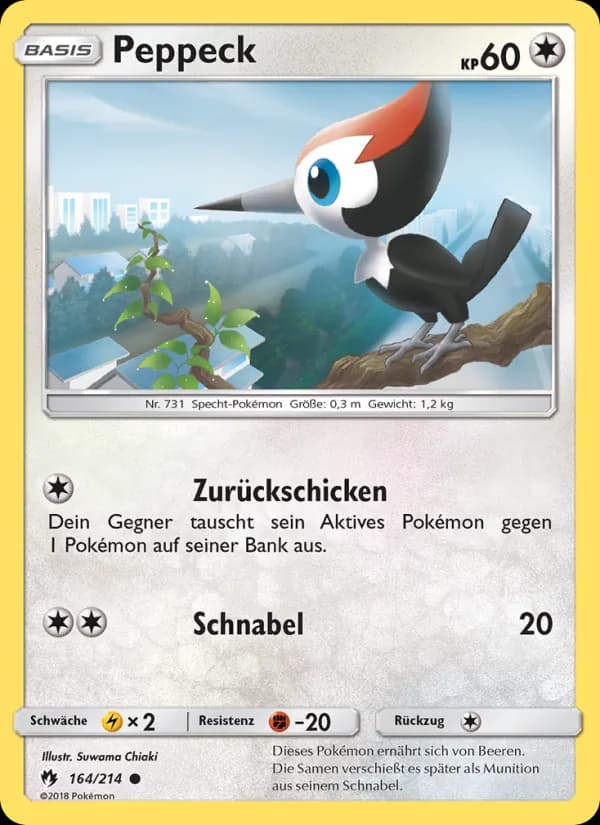 Peppeck card in German