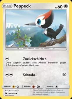 Peppeck card in German