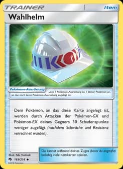 Wahlhelm card in German