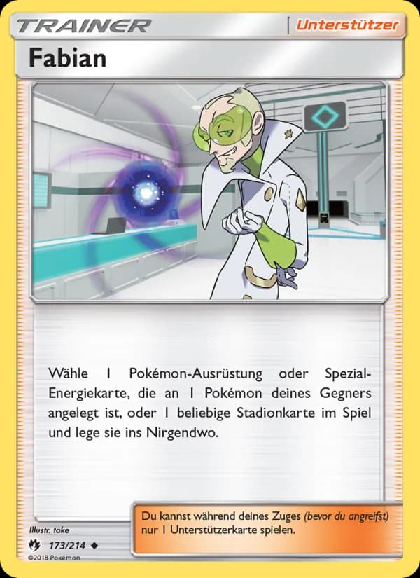 Fabian card in German