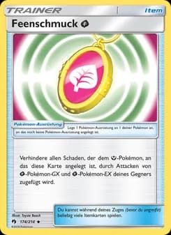 Feenschmuck Grass card in German