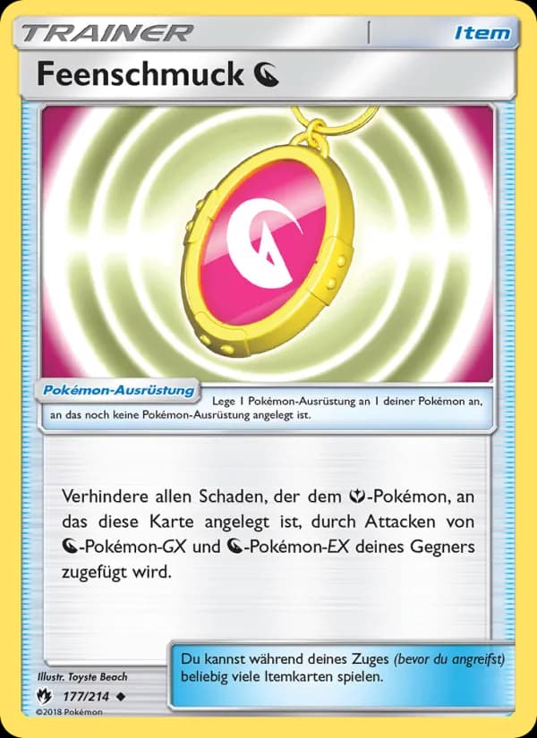 Feenschmuck Dragon card in German