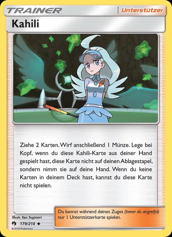 Kahili card in German