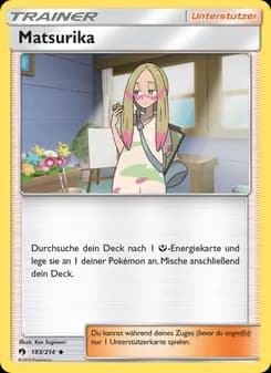 Matsurika card in German