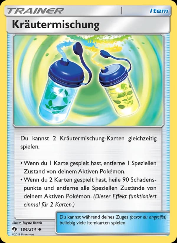 Kräutermischung card in German