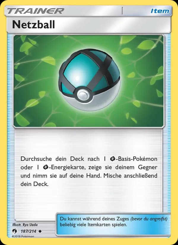 Netzball card in German