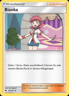 Bianka card in German