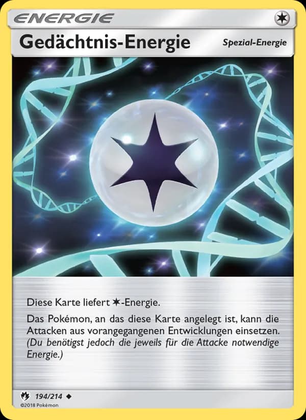 Gedächtnis-Energie card in German