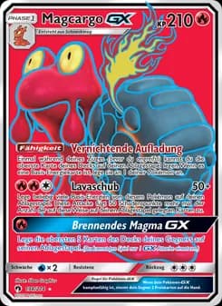 Magcargo GX card in German