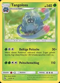 Tangoloss card in German