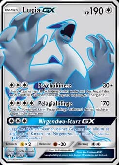Lugia GX card in German