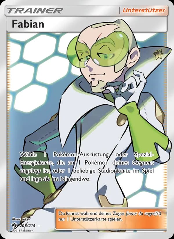 Fabian card in German