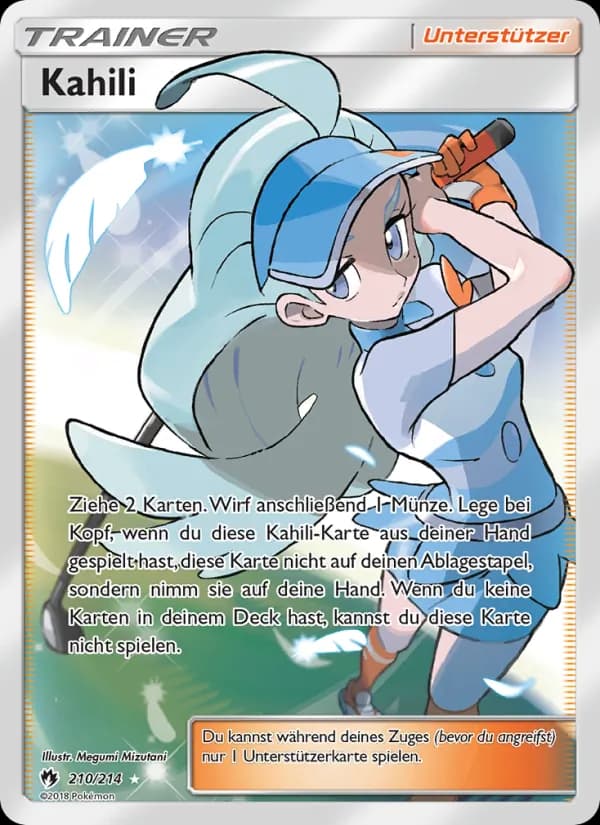 Kahili card in German