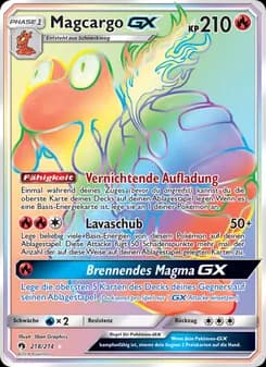 Magcargo GX card in German