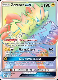 Zeraora GX card in German