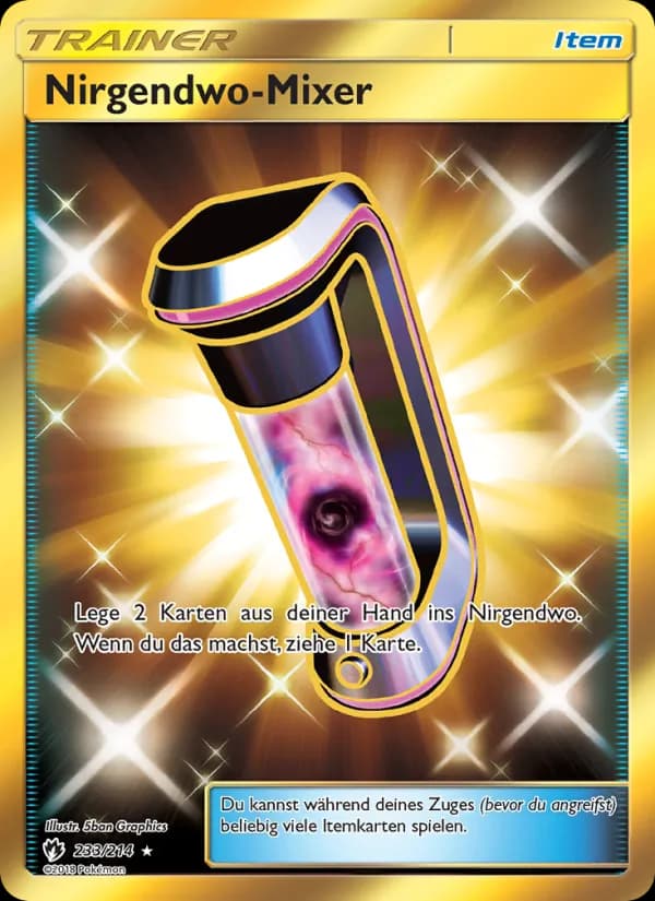 Nirgendwo-Mixer card in German