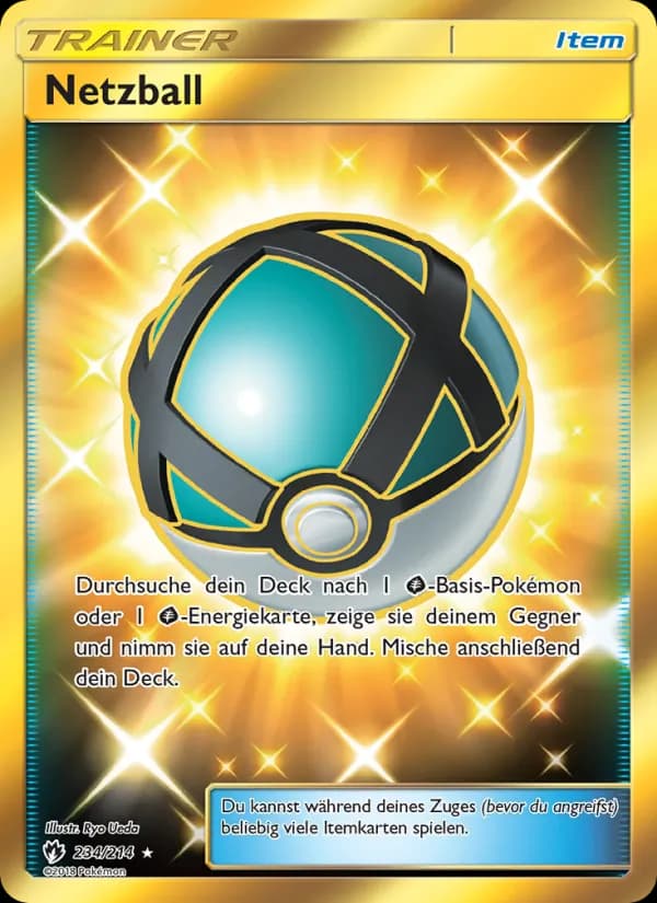 Netzball card in German