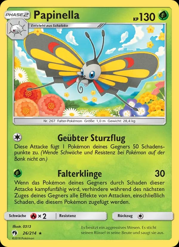 Papinella card in German