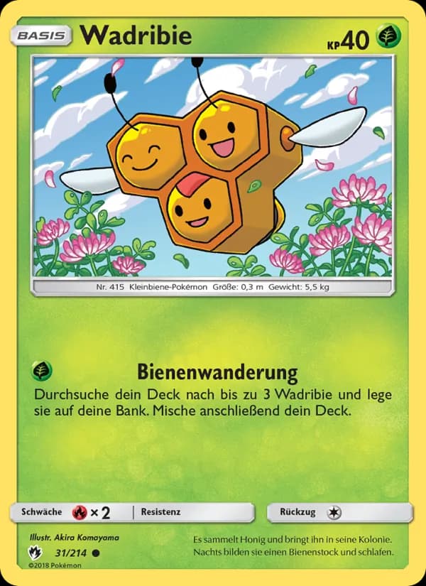 Wadribie card in German