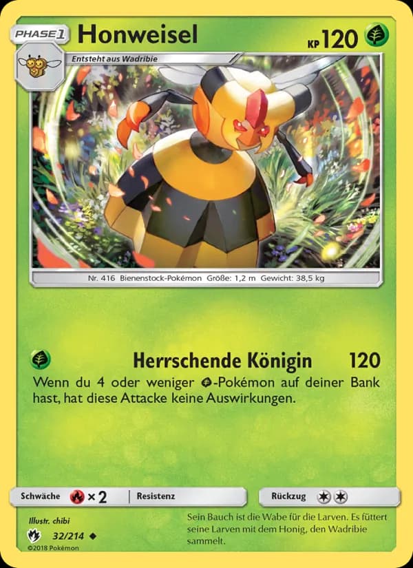 Honweisel card in German