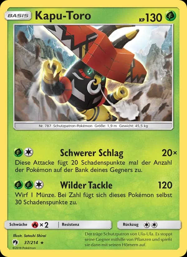 Kapu-Toro card in German
