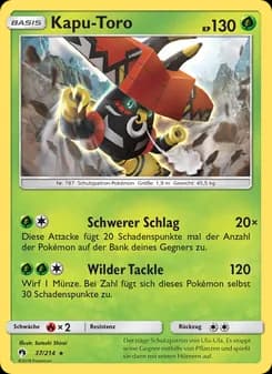 Kapu-Toro card in German