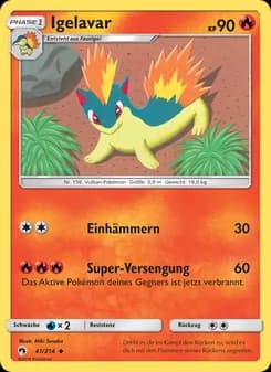 Igelavar card in German