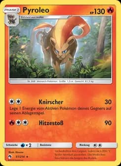 Pyroleo card in German