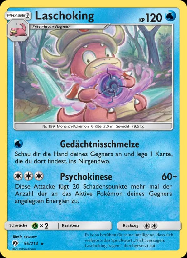 Laschoking card in German