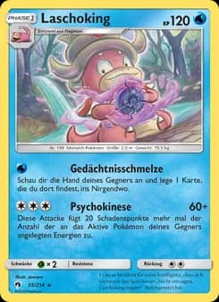 Laschoking card in German
