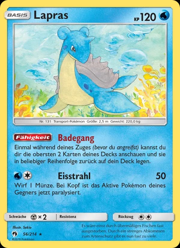 Lapras card in German