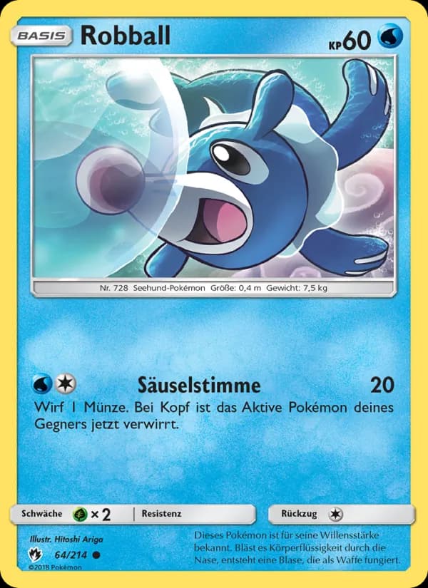 Robball card in German