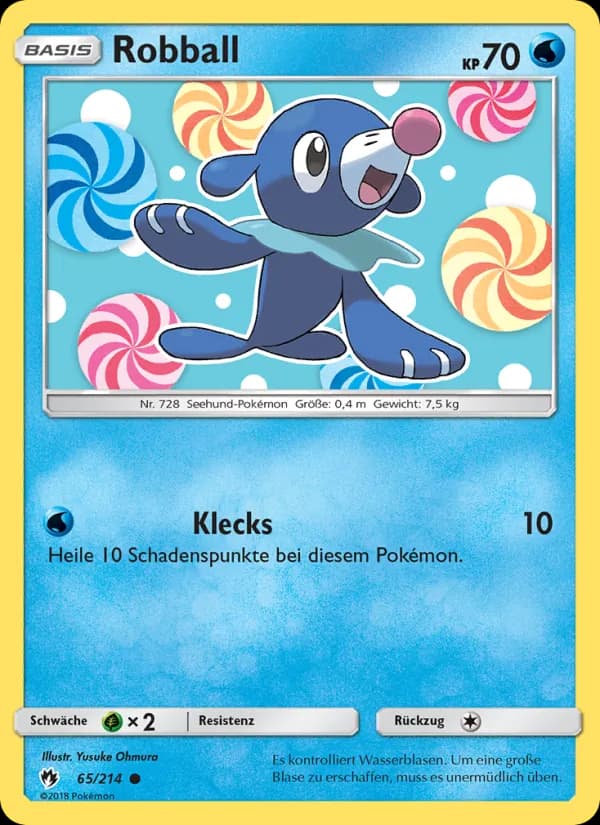 Robball card in German