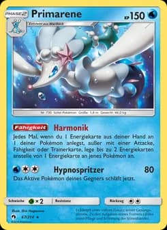 Primarene card in German