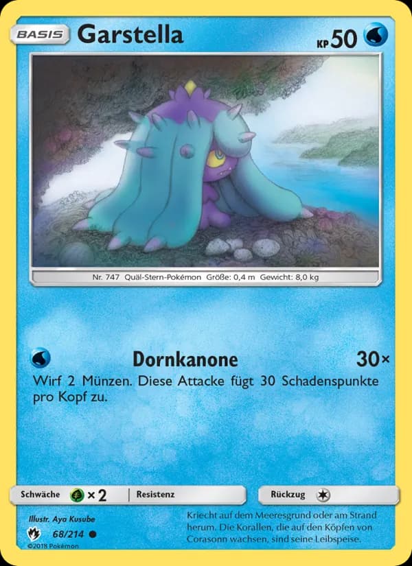Garstella card in German