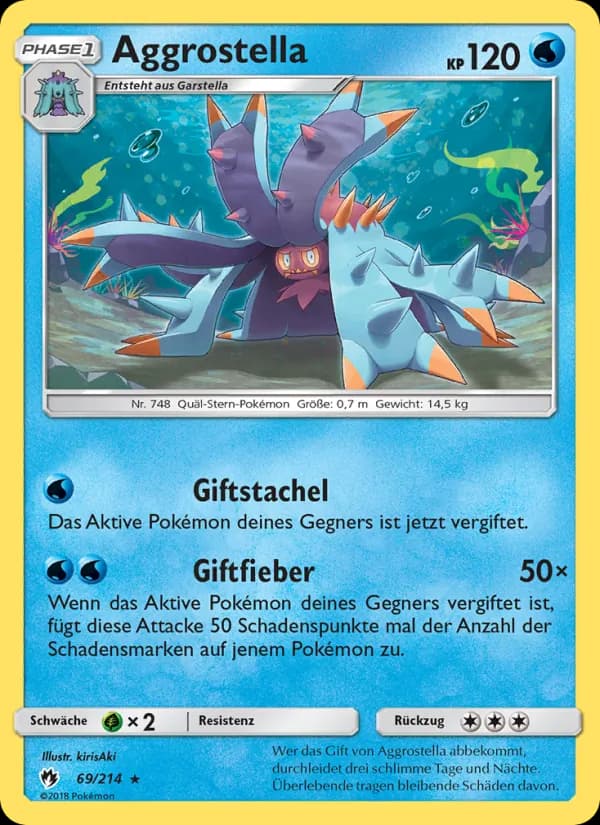 Aggrostella card in German
