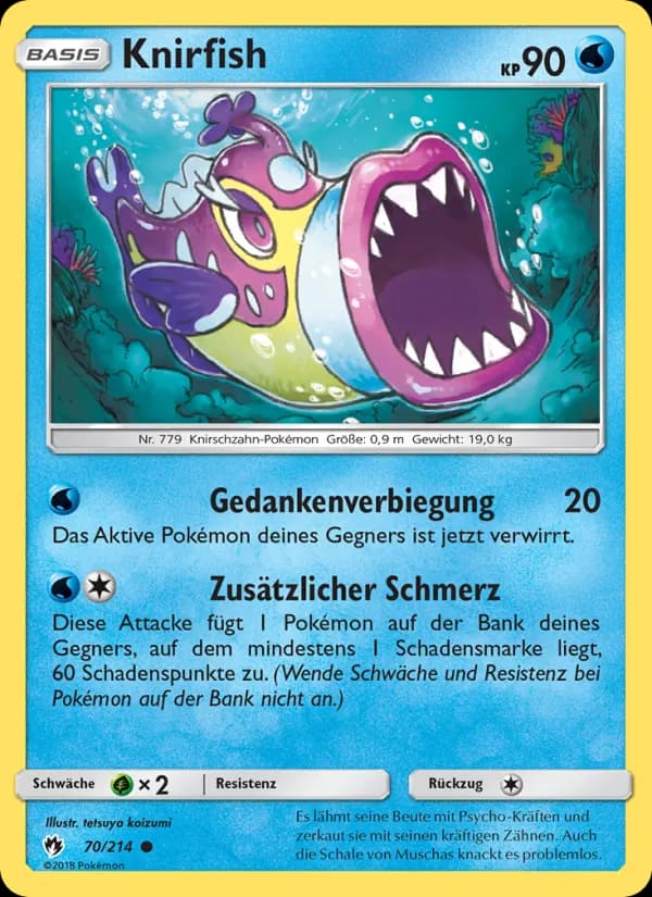 Knirfish card in German