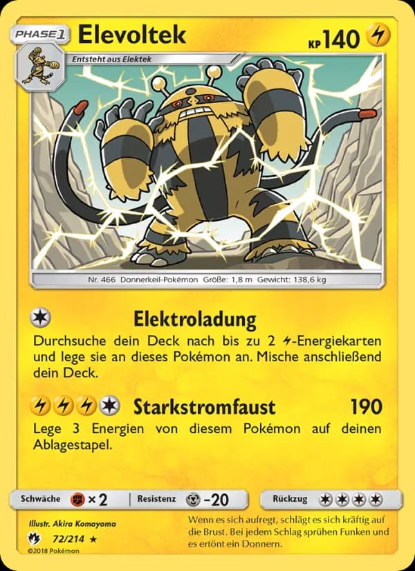 Elevoltek card in German