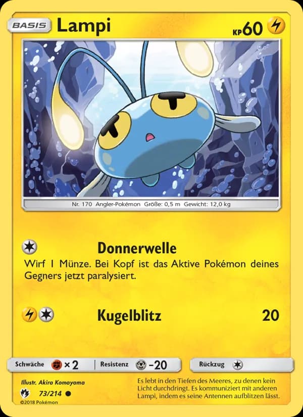 Lampi card in German