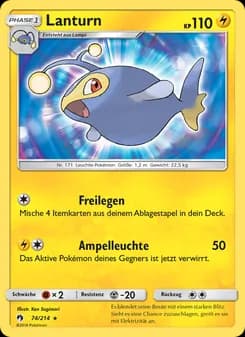 Lanturn card in German